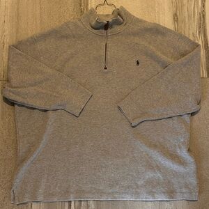 Ralph Lauren Gray Quarter Zip Men's Sweater
